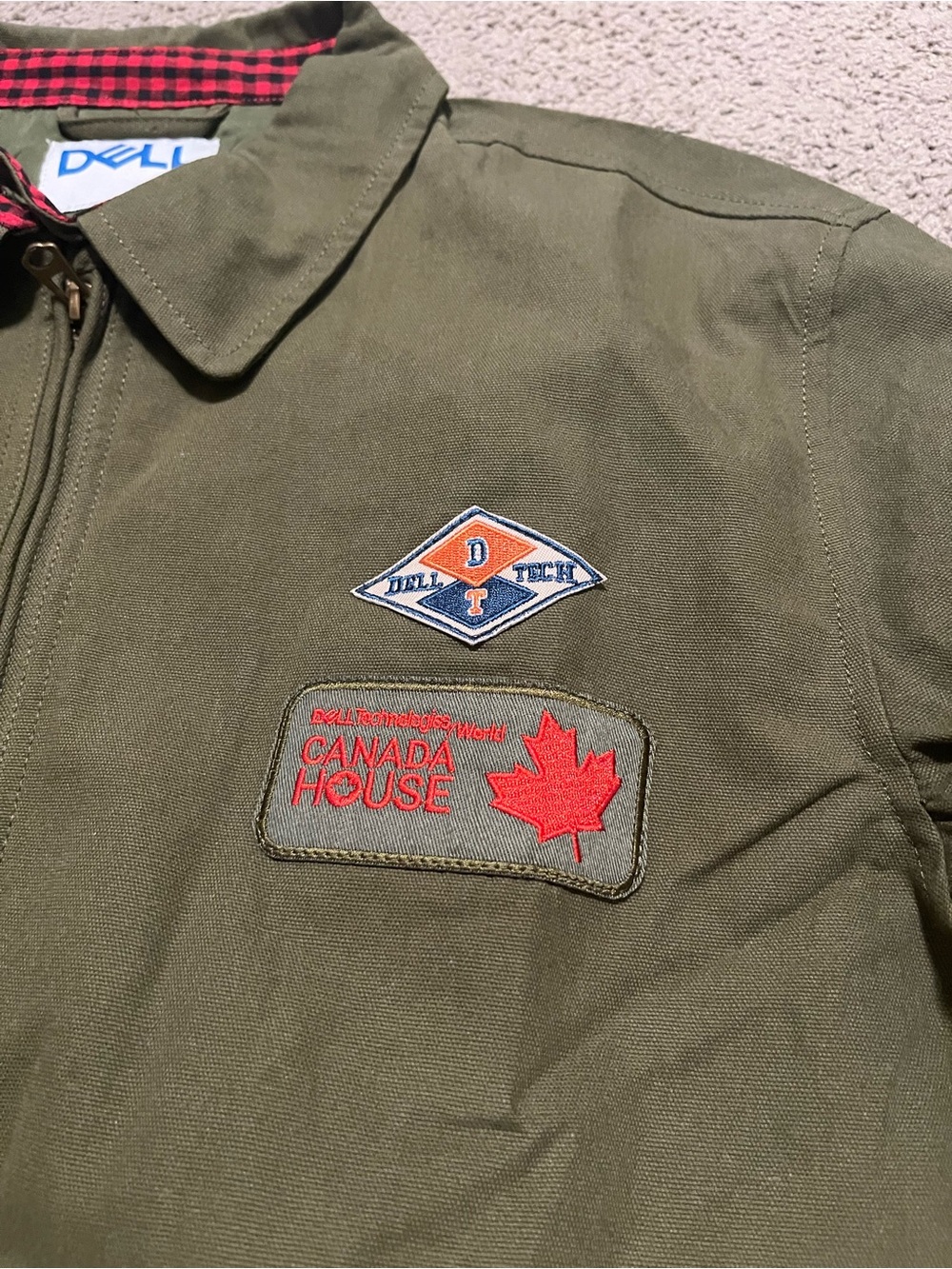 NWOT Vintage 1990s Dell Computer Canvas Jacket - Picture 4 of 10